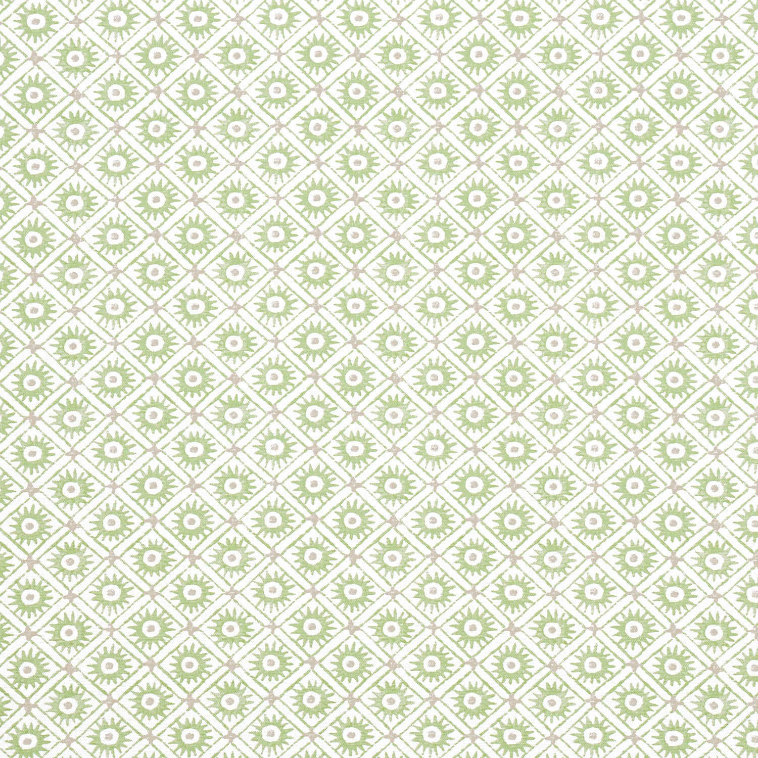 Mini Sun fabric in Green color - pattern number AF24568 - by Anna French in the Devon collection