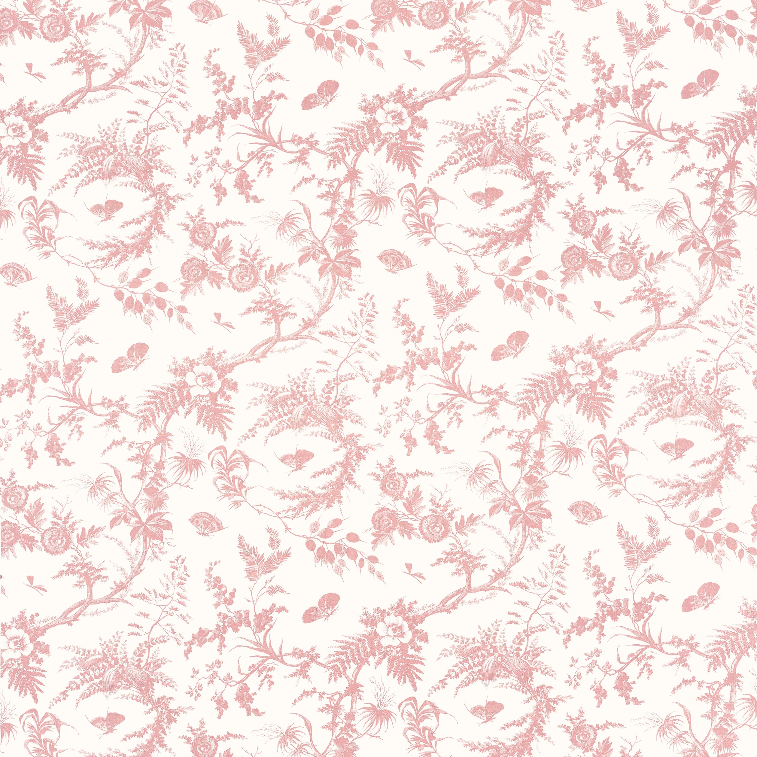 Newlands Toile fabric in blush color - pattern number AF57835 - by Anna French in the Bristol collection