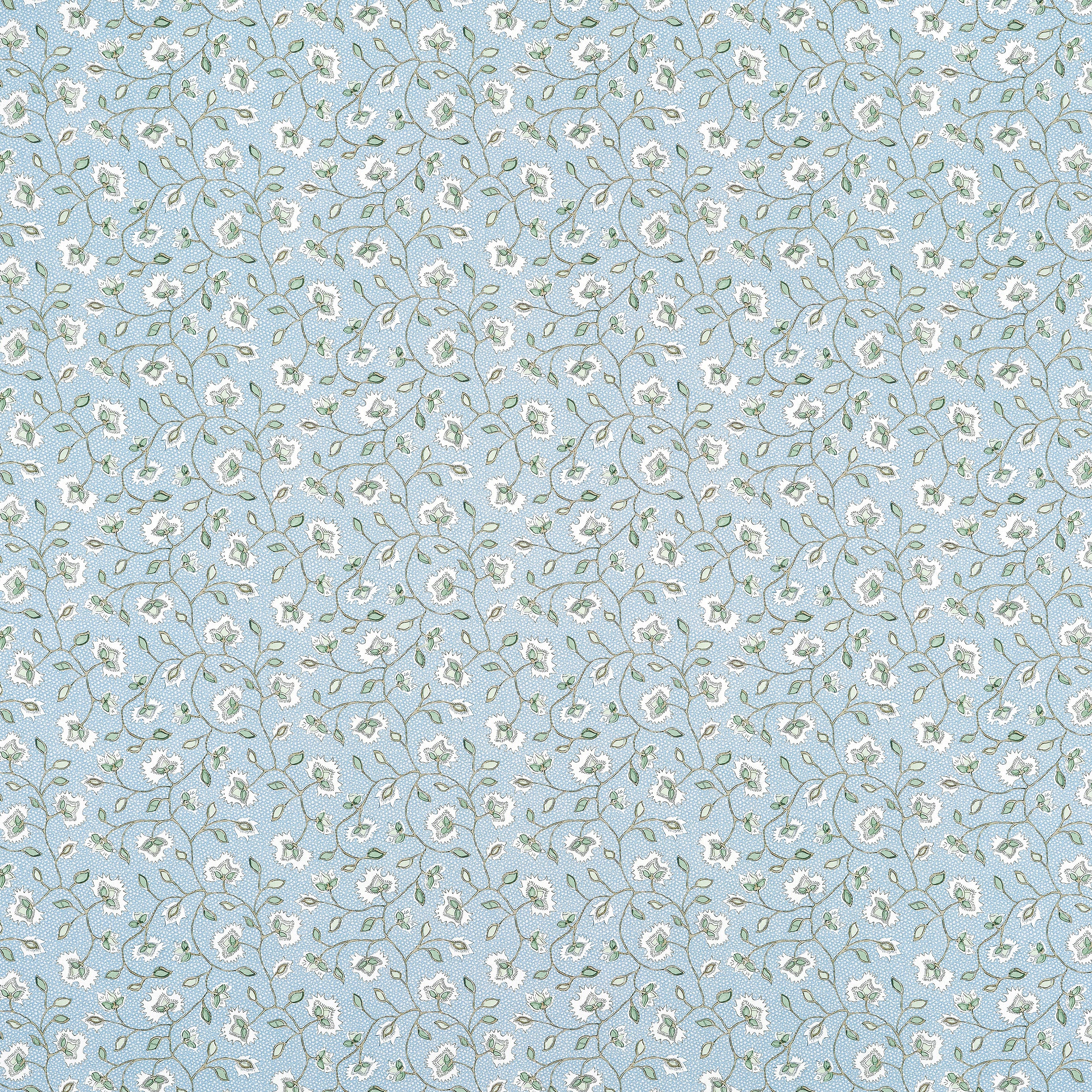 Chelsea fabric in soft blue and green color - pattern number AF57839 - by Anna French in the Bristol collection