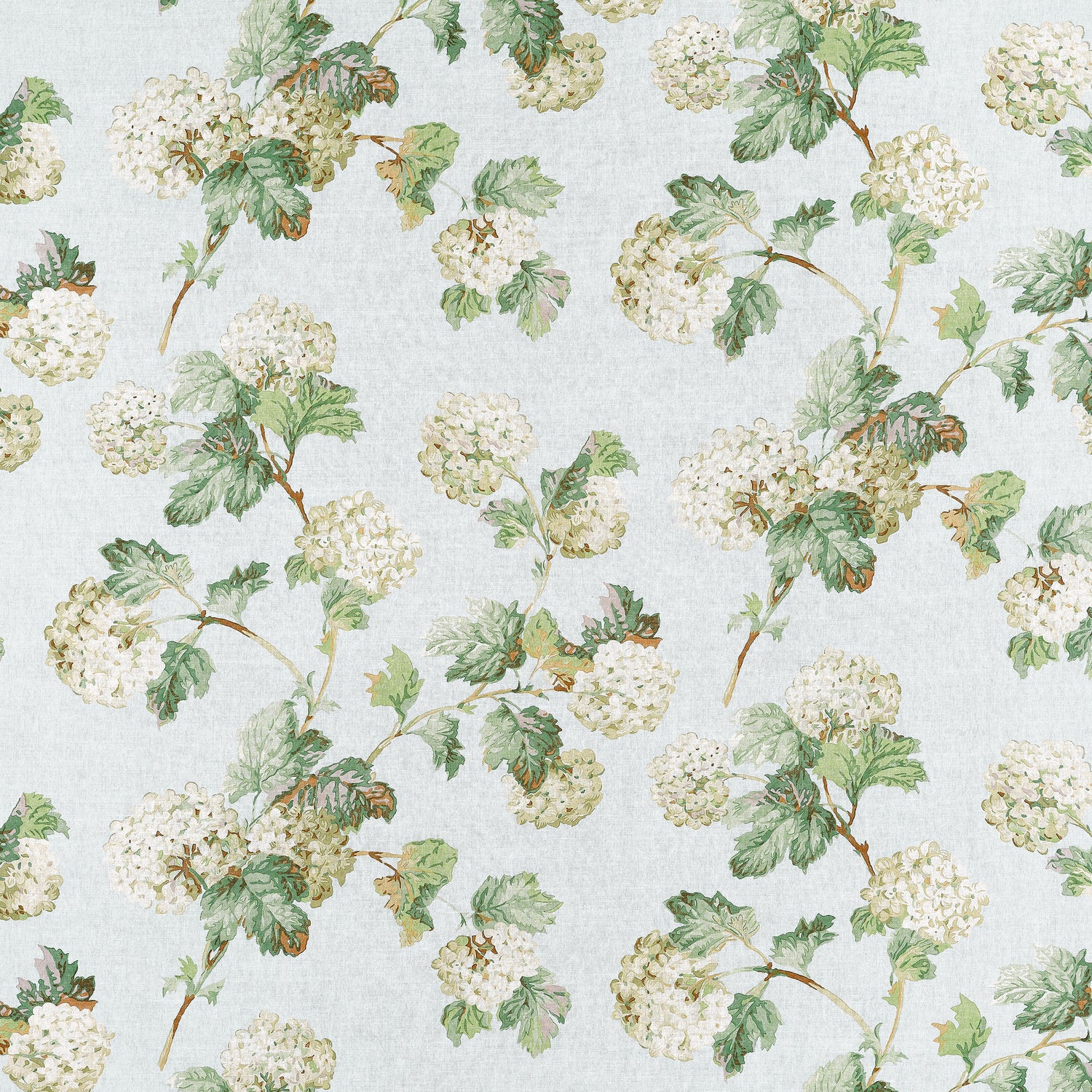 Sussex Hydrangea fabric in soft blue color - pattern number AF57845 - by Anna French in the Bristol collection