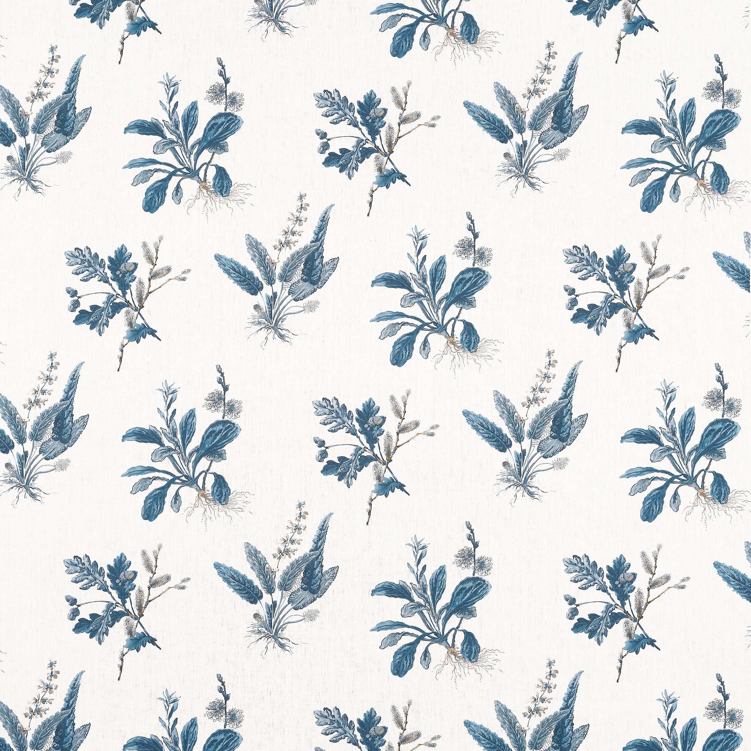 Woodland fabric in blue color - pattern number AF57854 - by Anna French in the Bristol collection