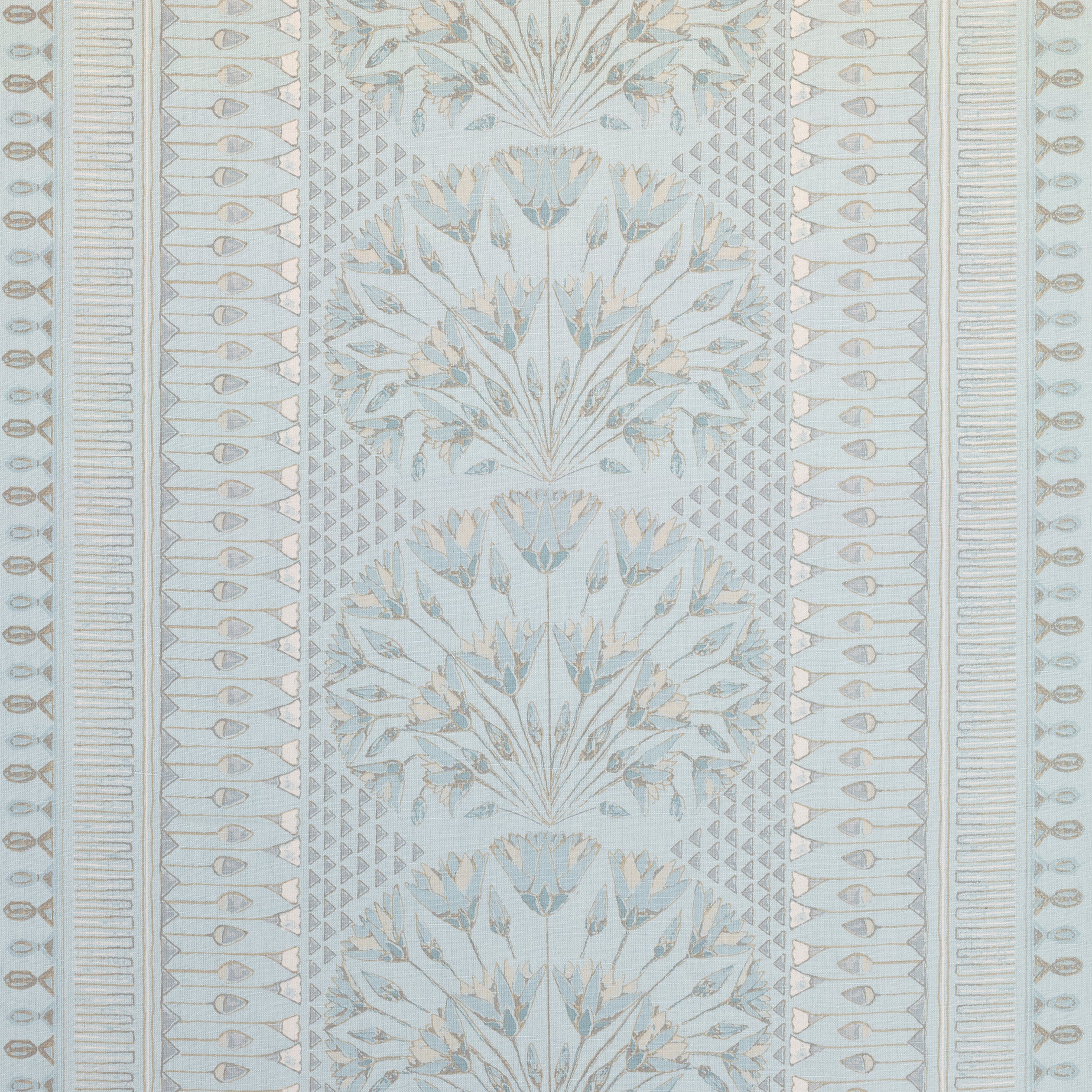 Cairo fabric in spa blue  color - pattern number AF9627 - by Anna French in the Savoy collection