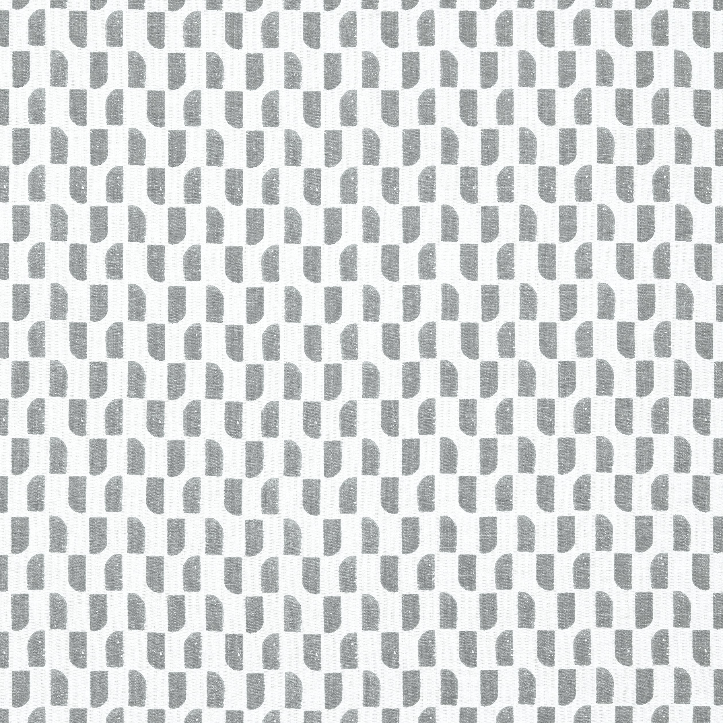 Akio fabric in grey color - pattern number AF9817 - by Anna French in the Nara collection