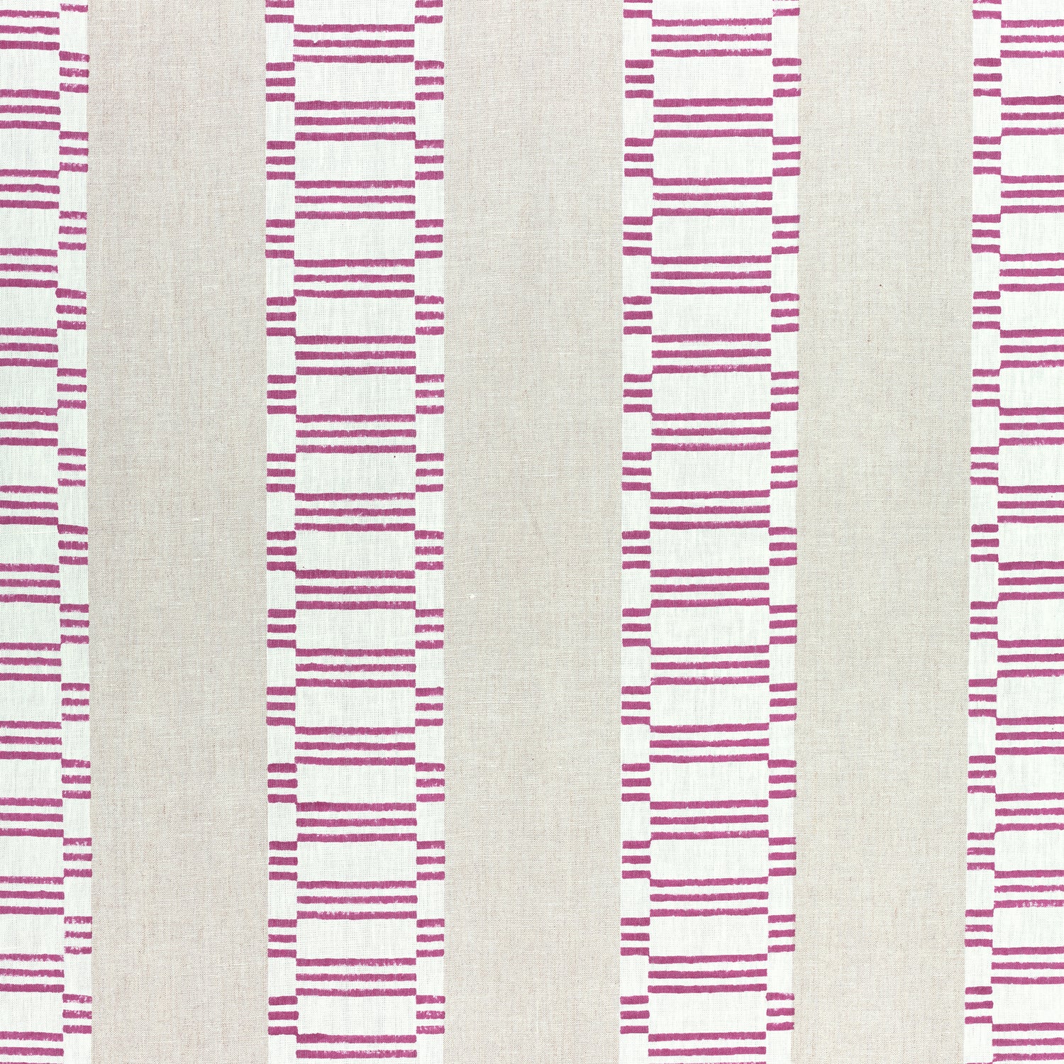 Japonic Stripe fabric in fuchsia color - pattern number AF9822 - by Anna French in the Nara collection