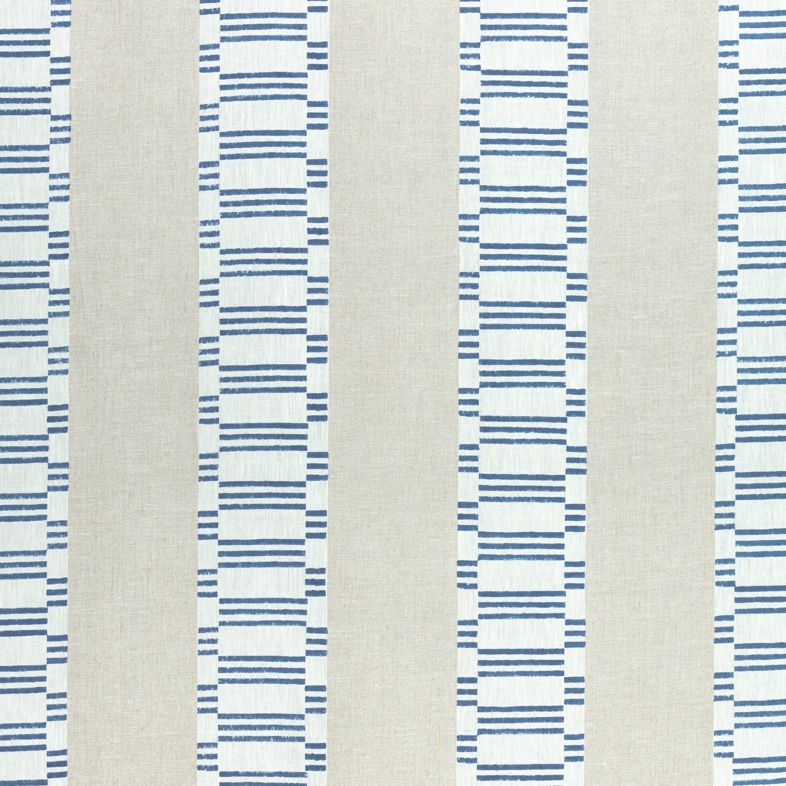 Japonic Stripe fabric in navy color - pattern number AF9823 - by Anna French in the Nara collection