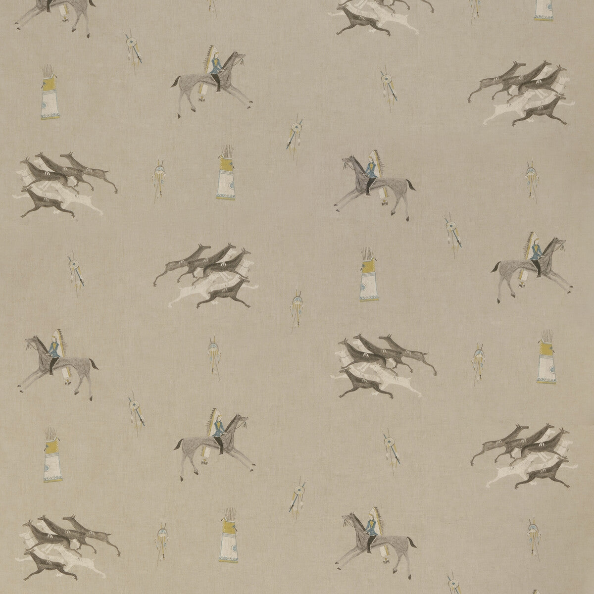 Great Plains fabric in natural color - pattern AM100322.11.0 - by Kravet Couture in the Andrew Martin Kit Kemp collection