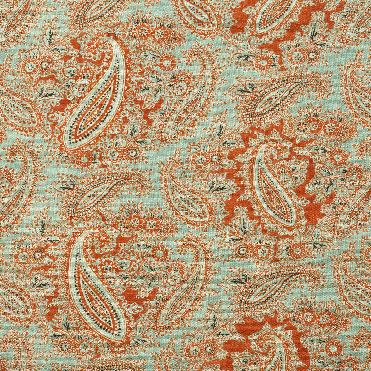 Gazebo fabric in duck egg color - pattern AM100406.3524.0 - by Kravet Couture in the Andrew Martin The Secret Garden collection