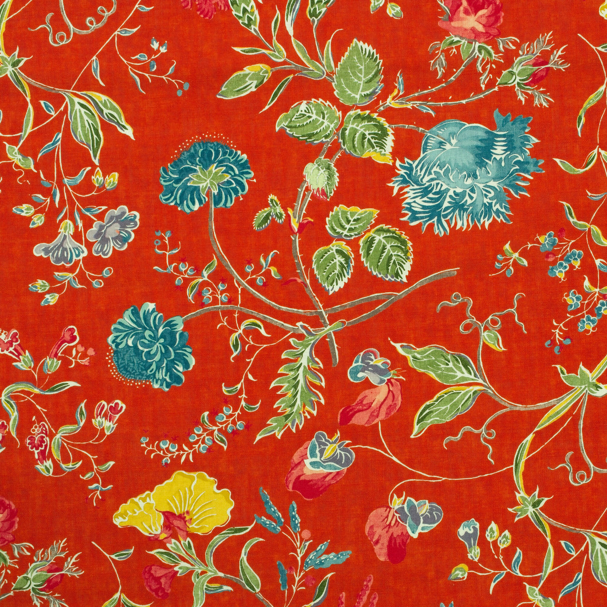 Wild Wood fabric in Pumpkin Outdoor color - pattern number AM100413.615.0 - by Kravet Couture in the Andrew Martin The Secret Garden Indoor Outdoor collection