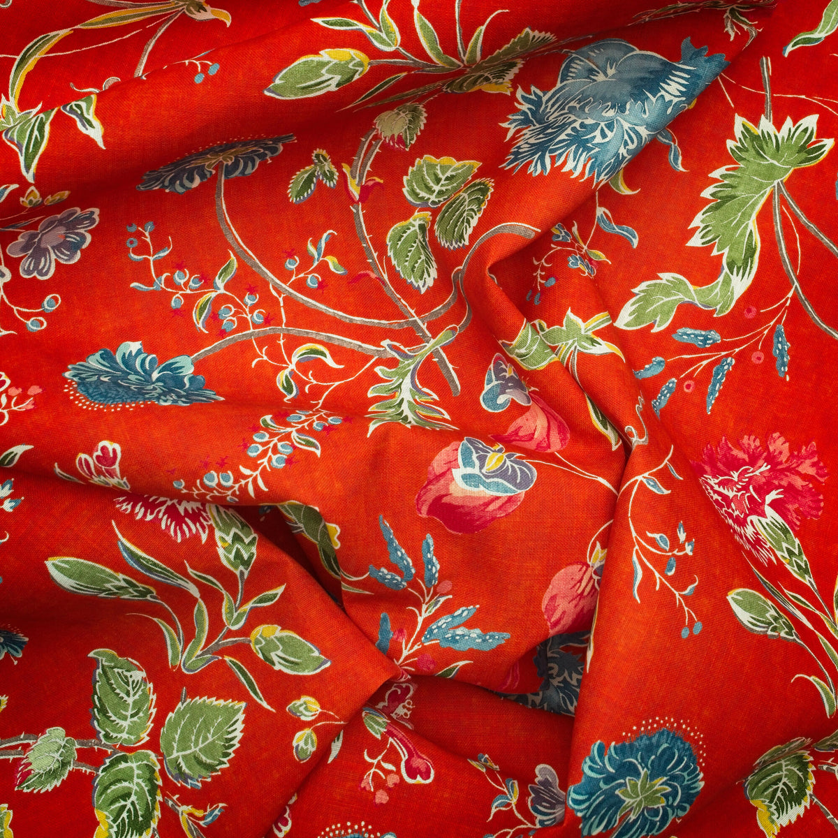 Wild Wood fabric in Pumpkin Outdoor color - pattern number AM100413.615.0 - by Kravet Couture in the Andrew Martin The Secret Garden Indoor Outdoor collection