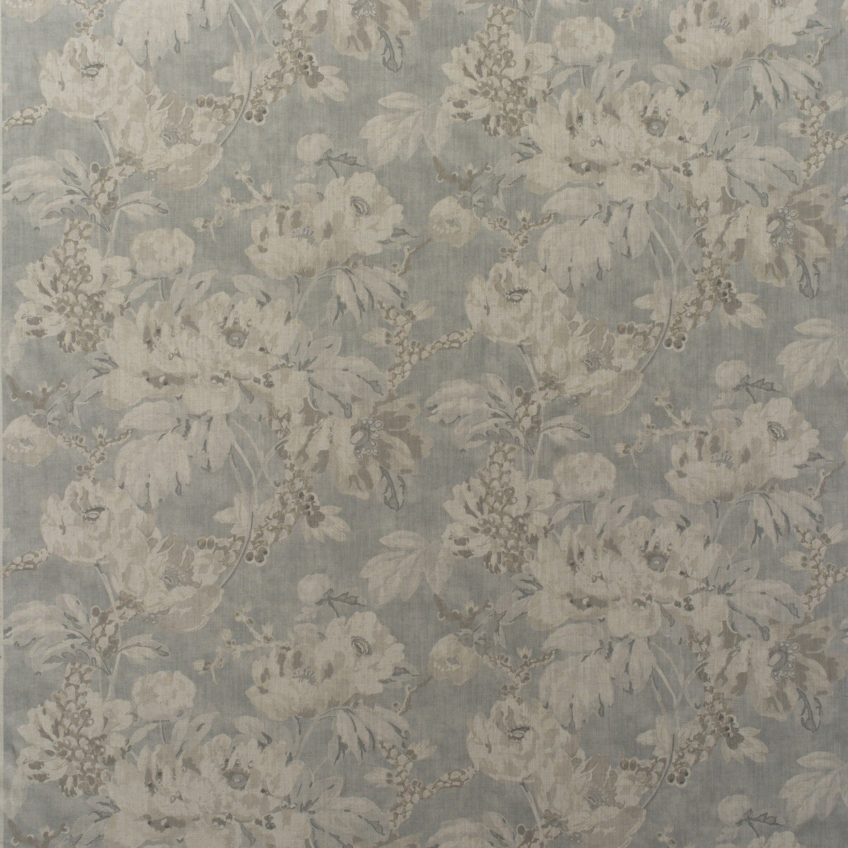 Peony fabric in cloud color - pattern number AM100449.11.0 - by Kravet Couture in the Andrew Martin Pavilion collection