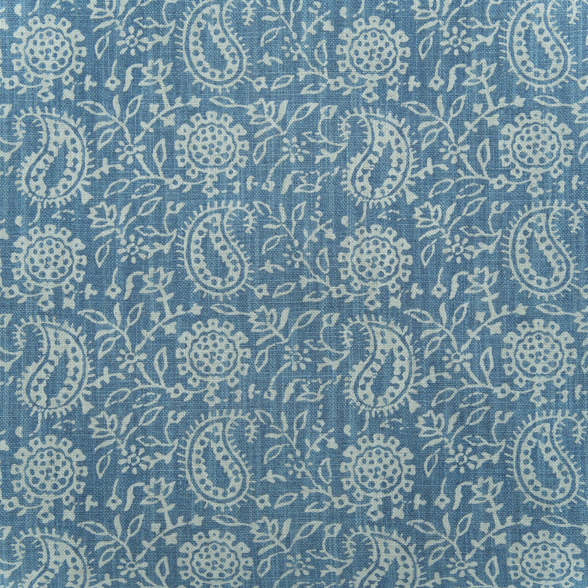Sunflower fabric in denim color - pattern number AM100450.5.0 - by Kravet Couture in the Andrew Martin Pavilion collection