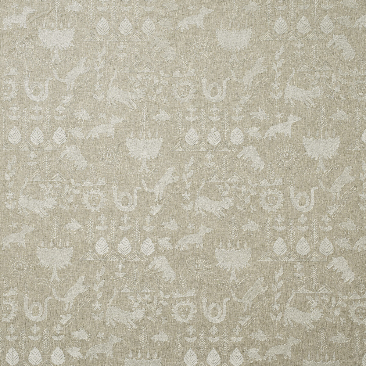 Scout fabric in ivory color - pattern number AM100459.161.0 - by Kravet Couture in the Andrew Martin Folklore collection