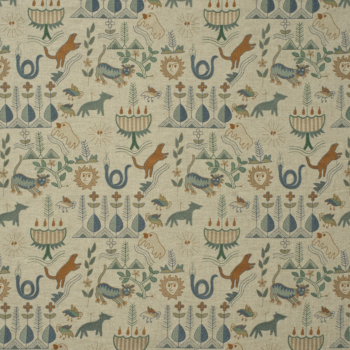 Scout fabric in forest color - pattern number AM100460.516.0 - by Kravet Couture in the Andrew Martin Folklore collection