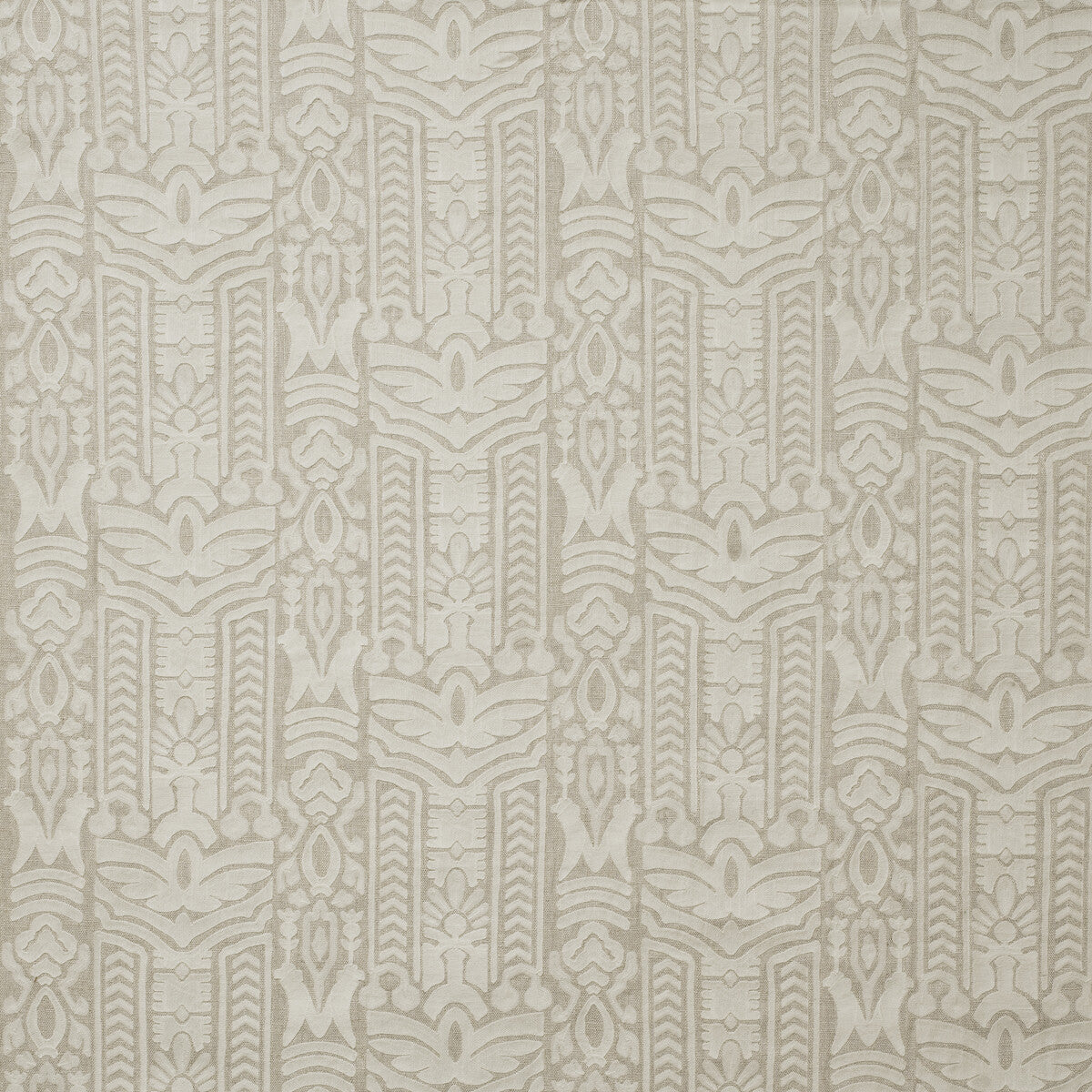Totem fabric in ivory color - pattern number AM100464.161.0 - by Kravet Couture in the Andrew Martin Folklore collection