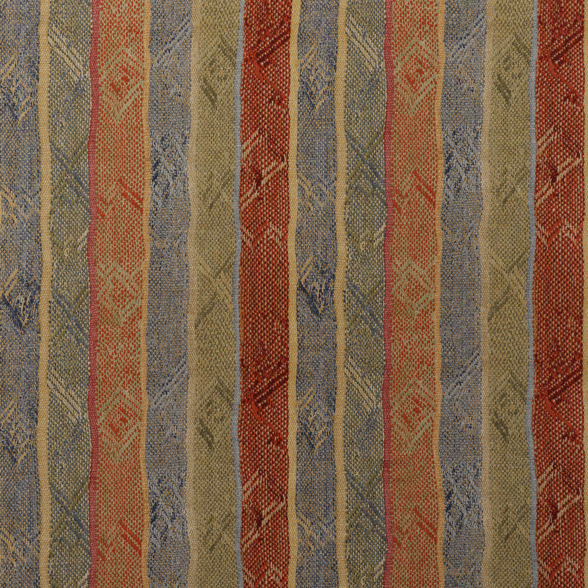 Isthmus fabric in brick/green color - pattern number AM100478.319.0 - by Kravet Couture in the Andrew Martin Argonaut collection