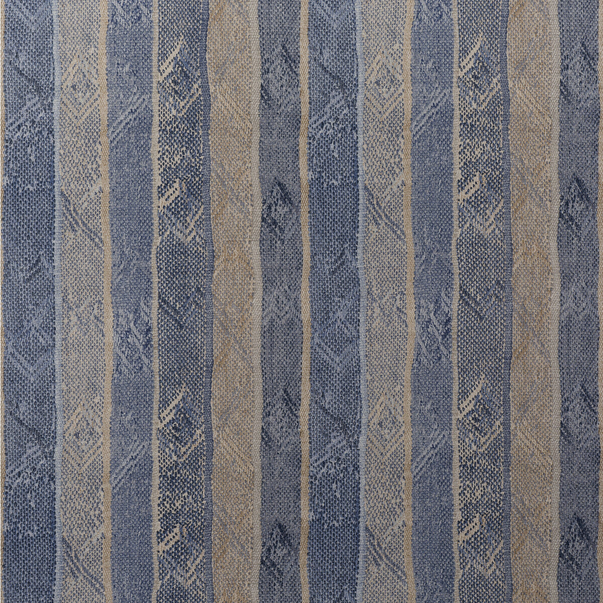 Isthmus fabric in denim color - pattern number AM100478.650.0 - by Kravet Couture in the Andrew Martin Argonaut collection