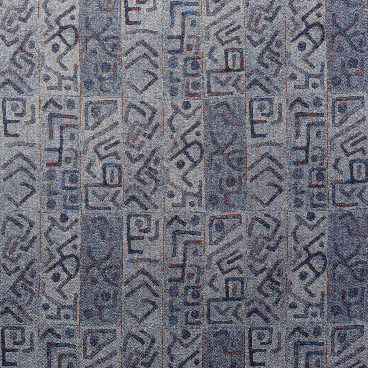 Ashanti fabric in denim color - pattern number AM100481.516.0 - by Kravet Couture in the Andrew Martin Argonaut collection