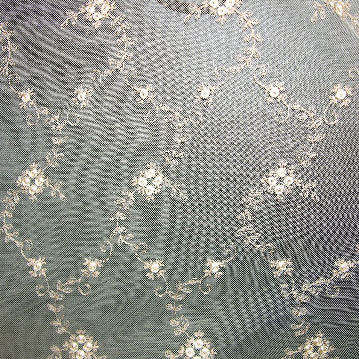 Florinette Sheer fabric in froth color - pattern number AU 41648075 - by Scalamandre in the Old World Weavers collection