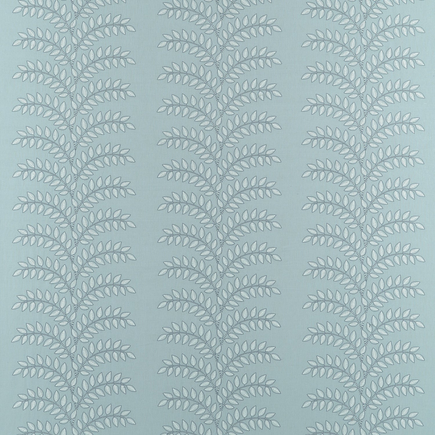 Frondescence Embriodery Robin’s Egg Fabric