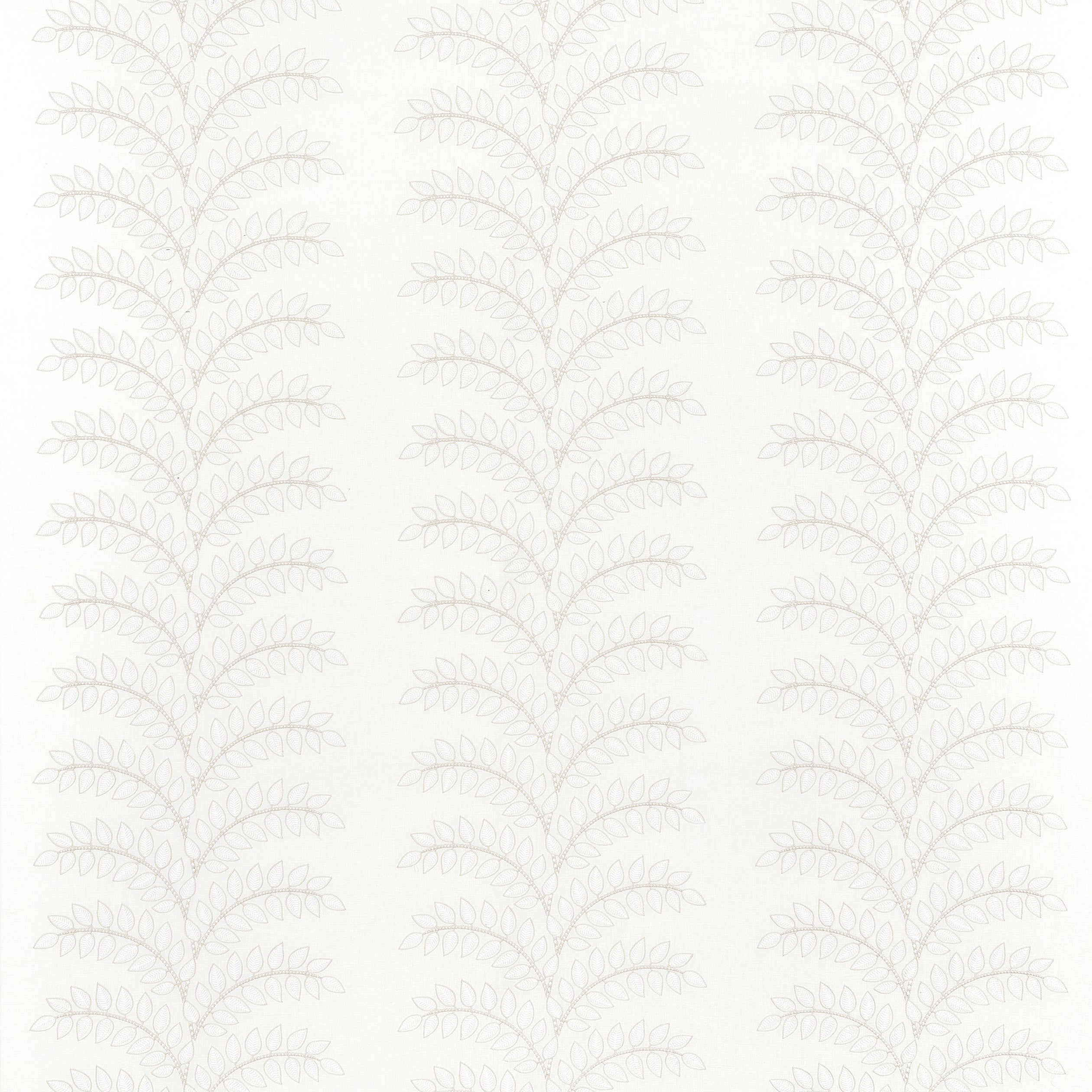 Frondescence Embriodery Off White Fabric