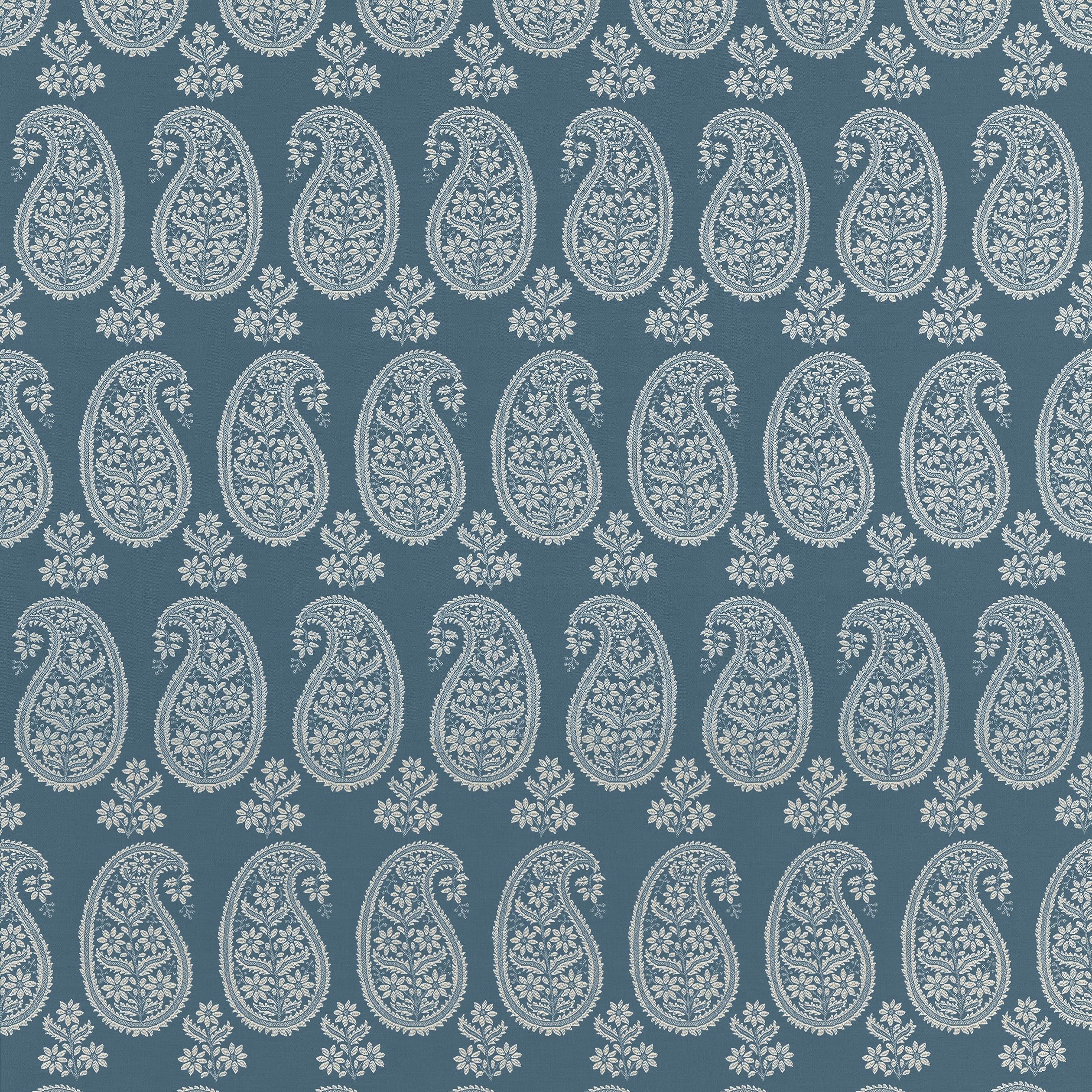 Campainia Paisley Blue Fabric