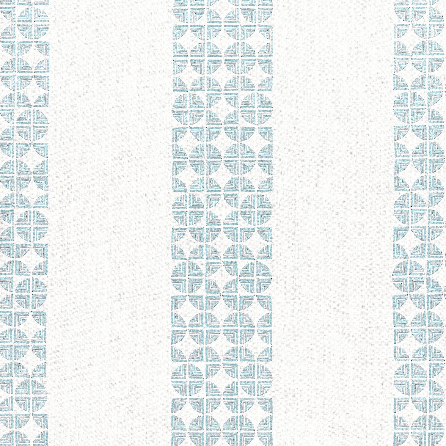 Fairmont Stripe Embroidery fabric in soft blue color - pattern number AW23128 - by Anna French in the Willow Tree collection