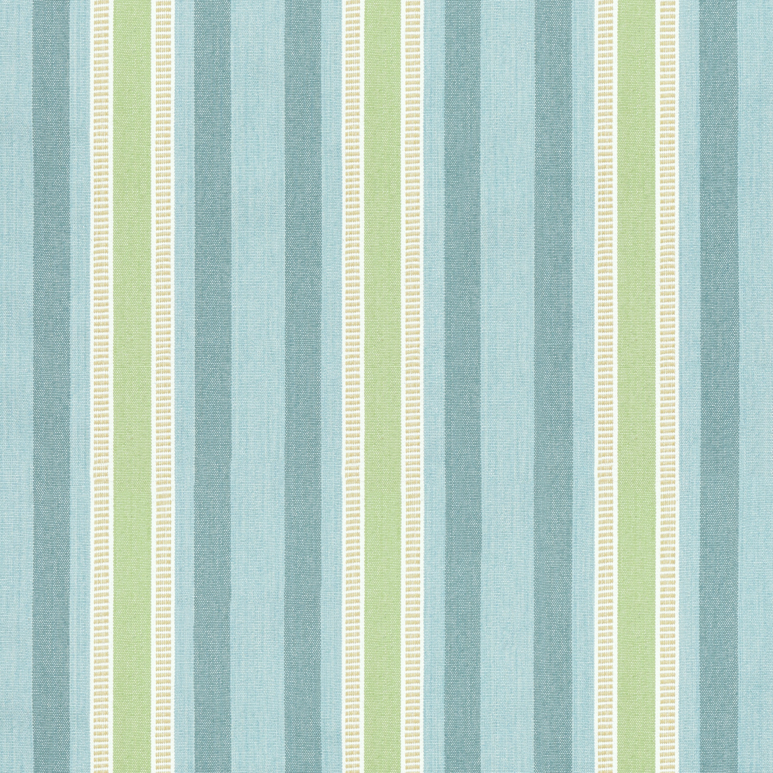 Dearden Stripe fabric in turquoise and green color - pattern number AW23152 - by Anna French in the Willow Tree collection