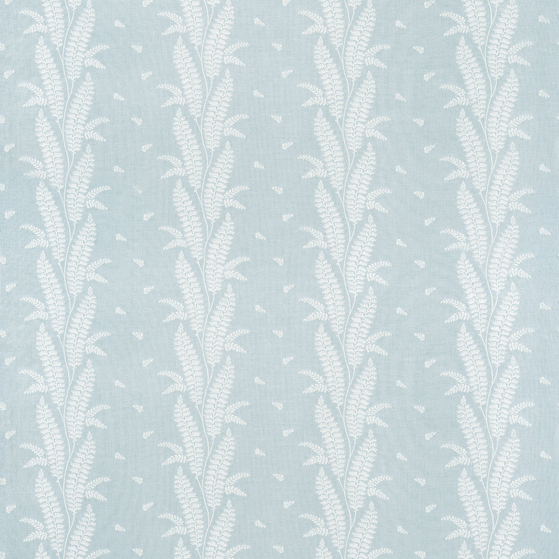 Ensbury Fern fabric in soft blue color - pattern number AW57825 - by Anna French in the Bristol collection