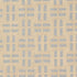 Lock Embroidery fabric in gold on grey color - pattern number AW73002 - by Anna French in the Meridian collection