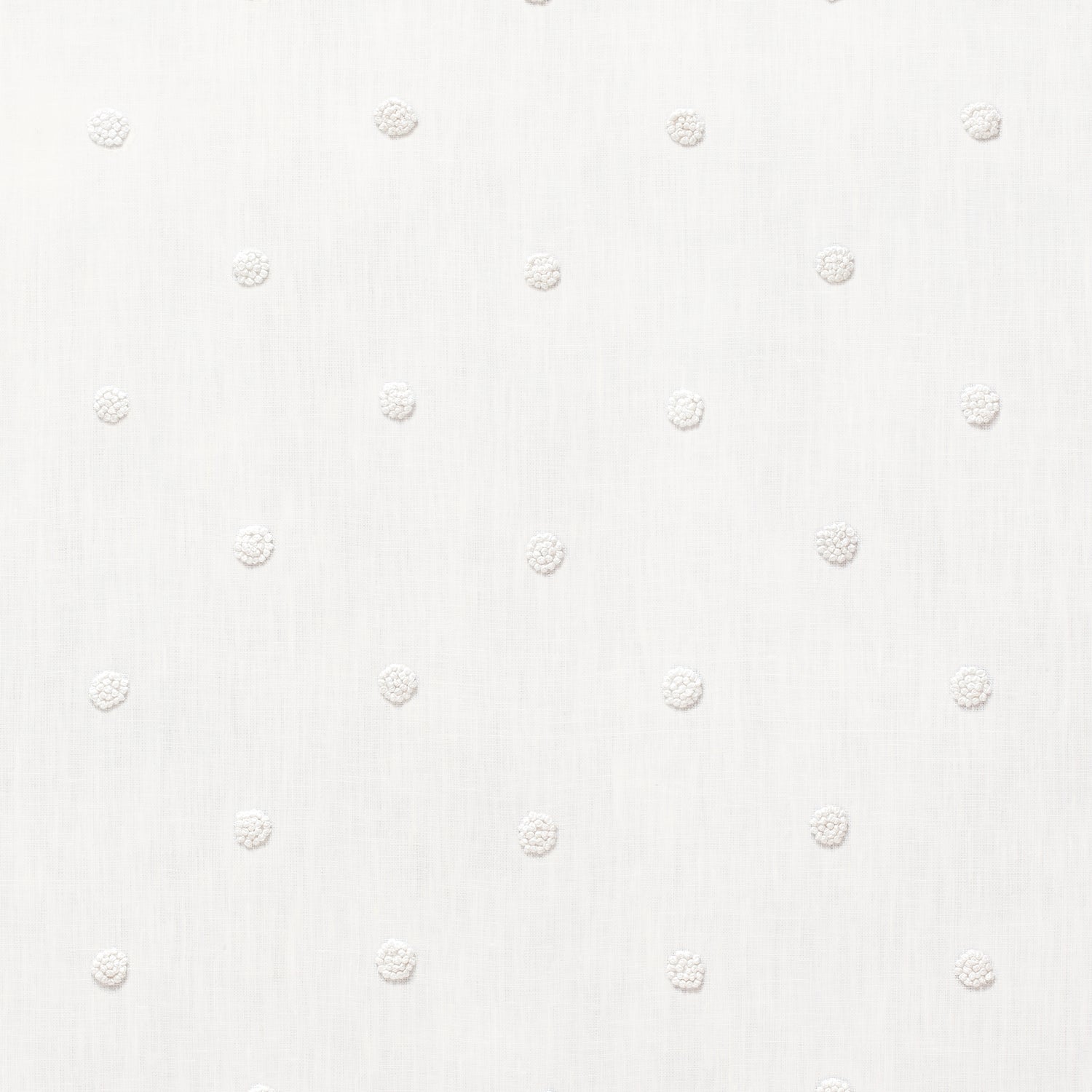 French Knot Embroidery fabric in white color - pattern number AW73010 - by Anna French in the Meridian collection