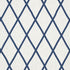 Tarascon Trellis Applique fabric in navy on white color - pattern number AW78708 - by Anna French in the Palampore collection
