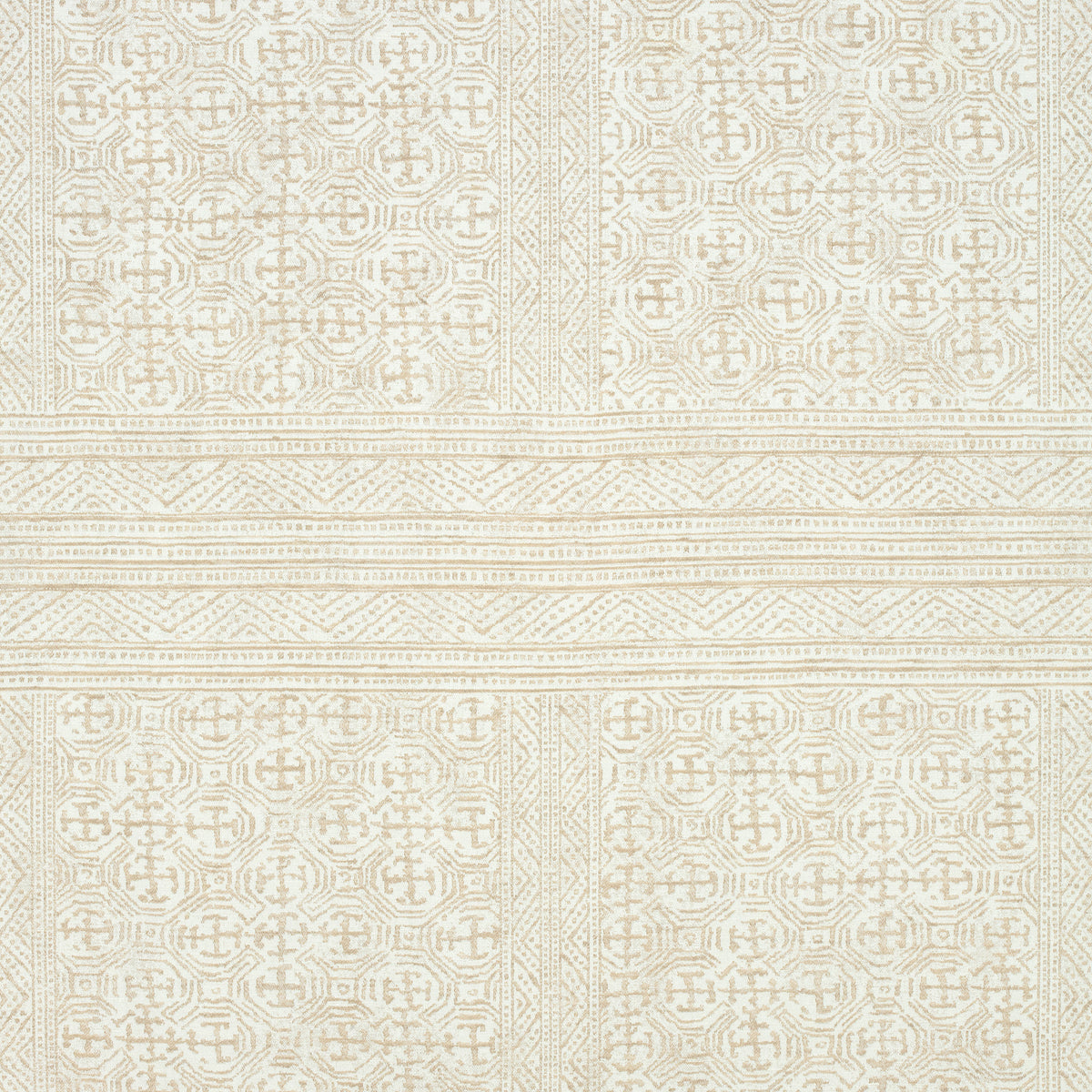 Montecito fabric in beige color - pattern number AW78719 - by Anna French in the Palampore collection