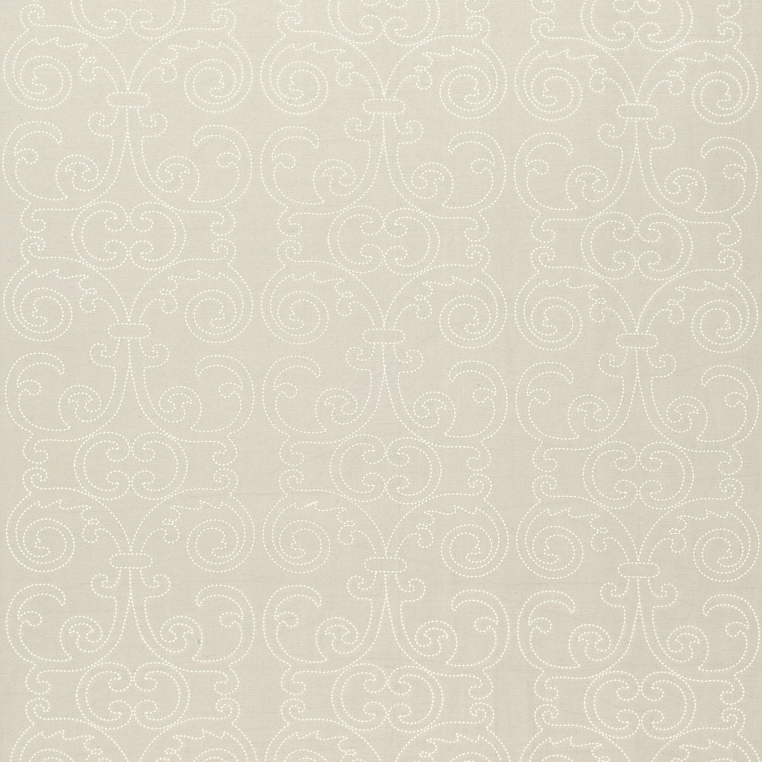 Barcelona Embroidery fabric in natural color - pattern number AW9123 - by Anna French in the Natural Glimmer collection
