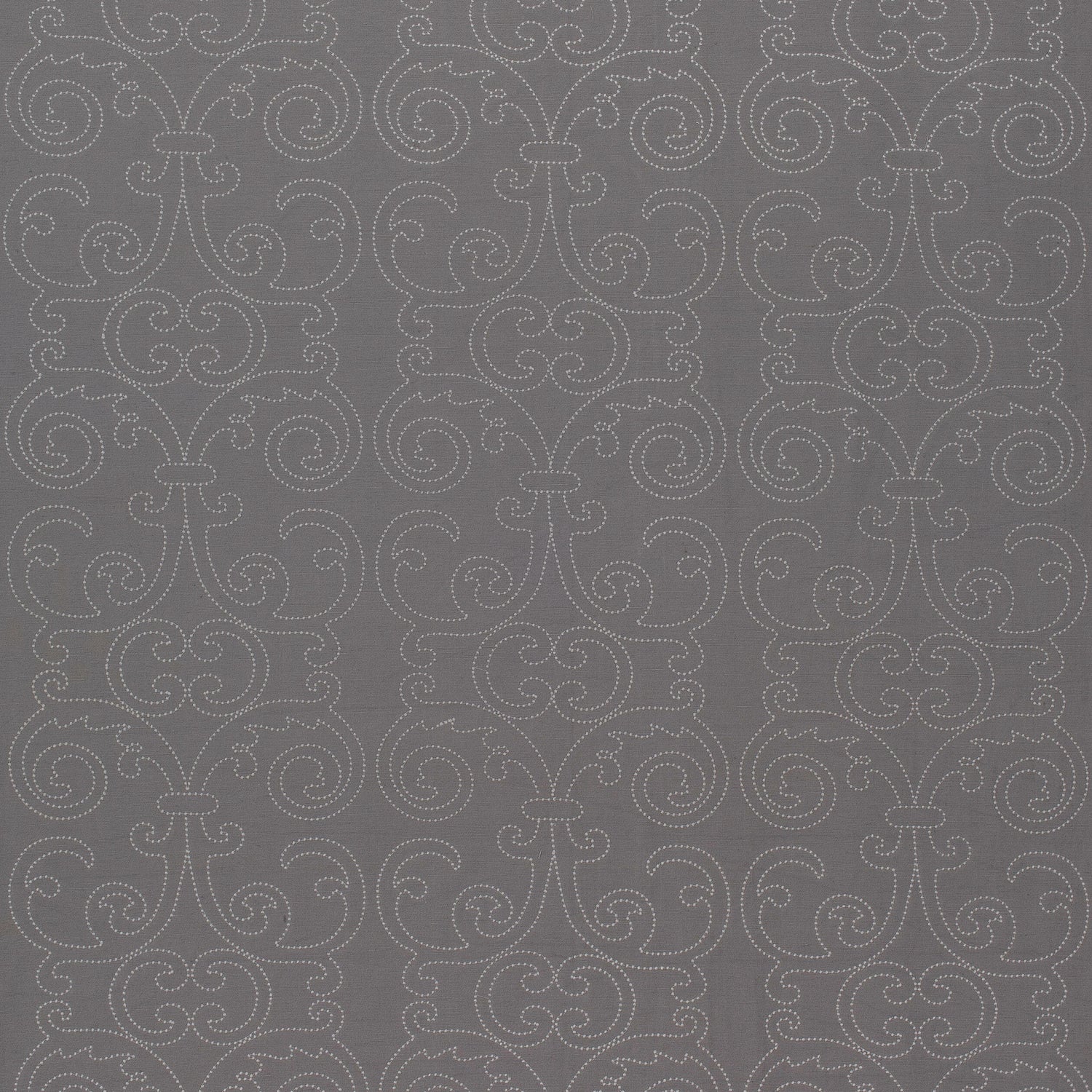 Barcelona Embroidery fabric in grey color - pattern number AW9124 - by Anna French in the Natural Glimmer collection