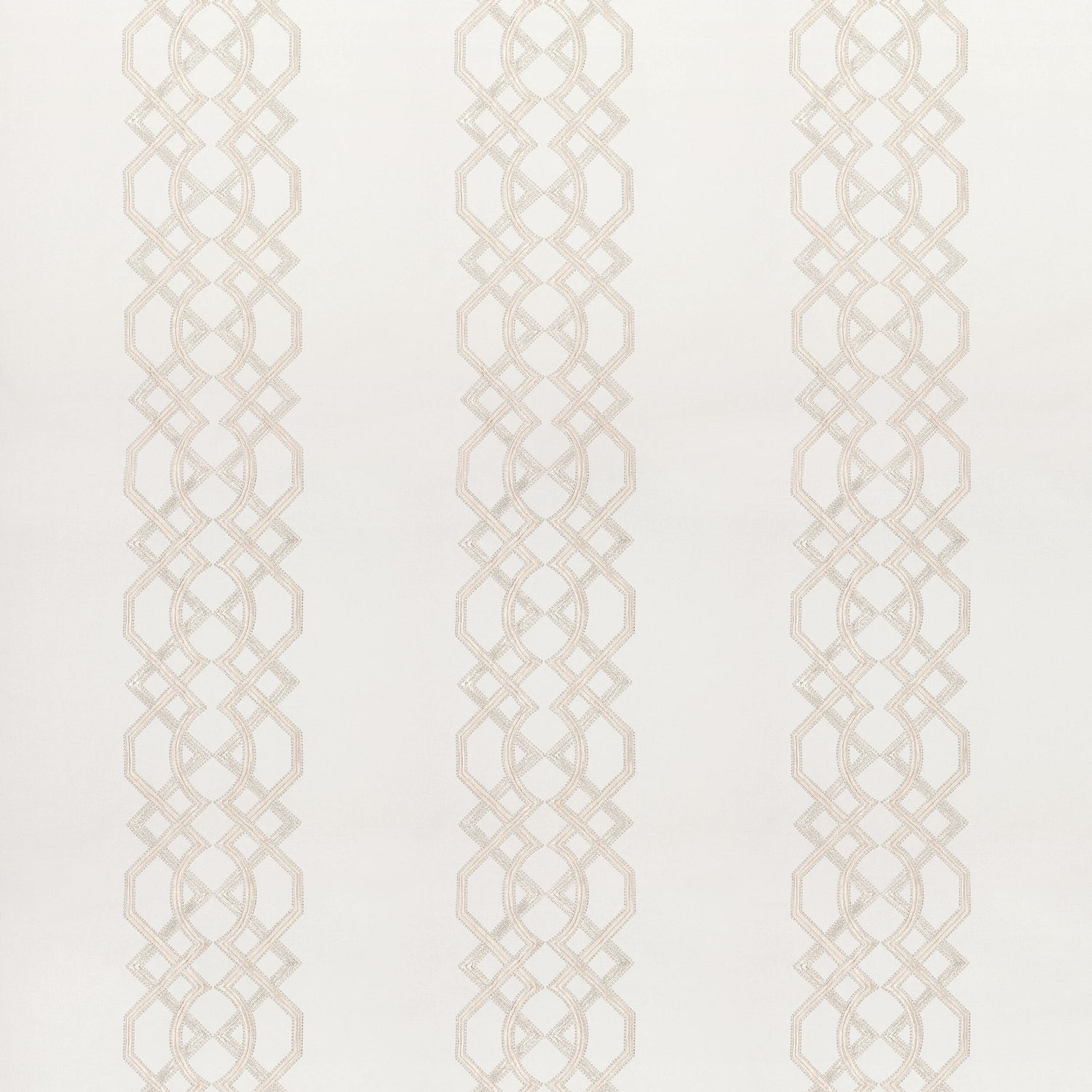 Bergman Embroidery fabric in off white color - pattern number AW9127 - by Anna French in the Natural Glimmer collection