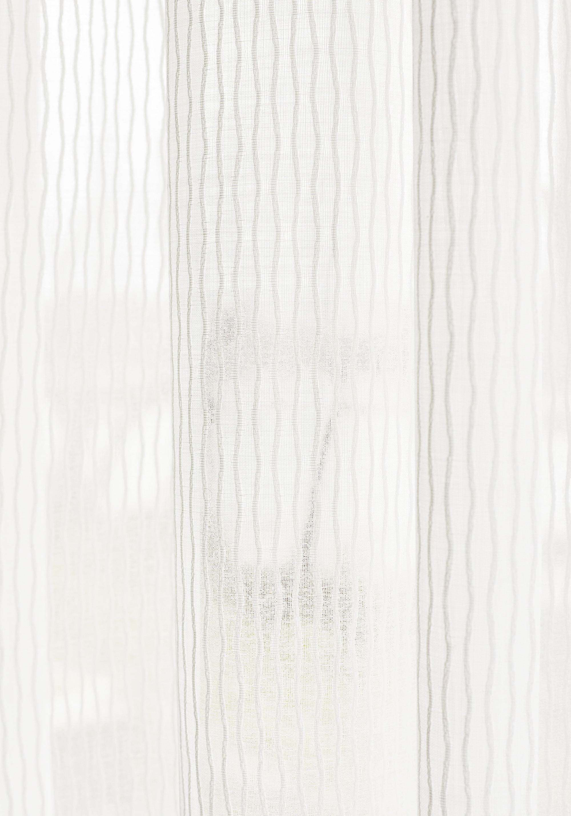 sheer drapery curtains made with Aruba Sheer fabric in snow white color - pattern number FWW7153 - by Thibaut fabrics