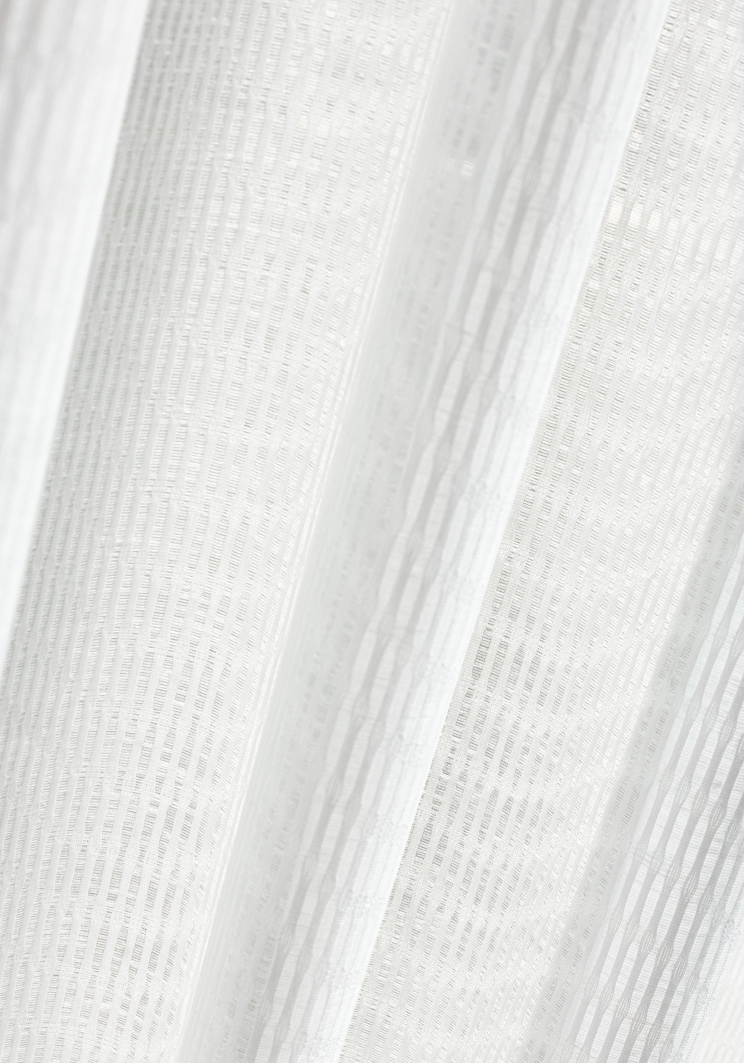 Up close sheer in Bellamy fabric in snow white color - pattern number FWW8231 - by Thibaut in the Aura collection