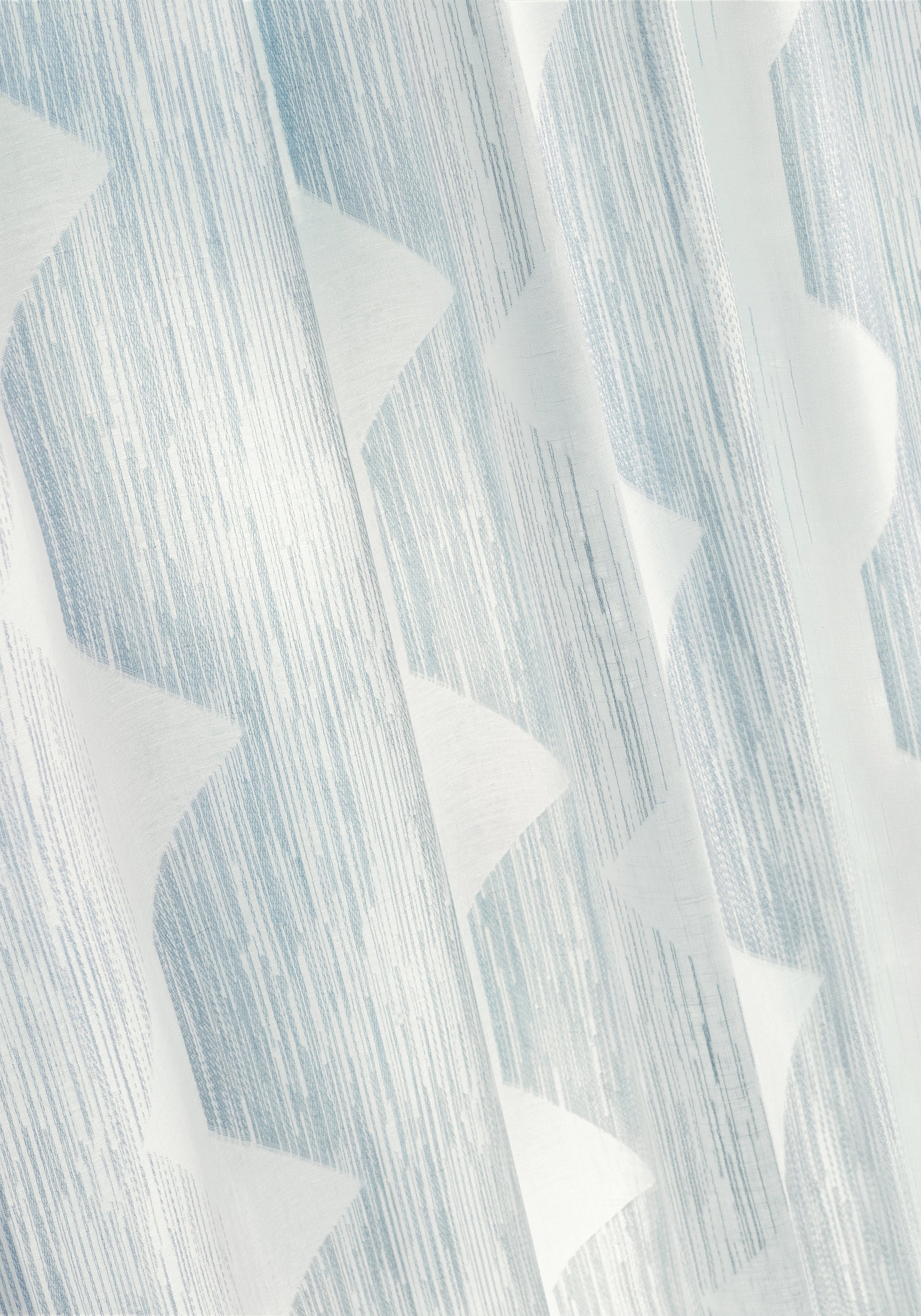 Up close sheer in Enzo fabric in powder color - pattern number FWW8272 - by Thibaut in the Aura collection