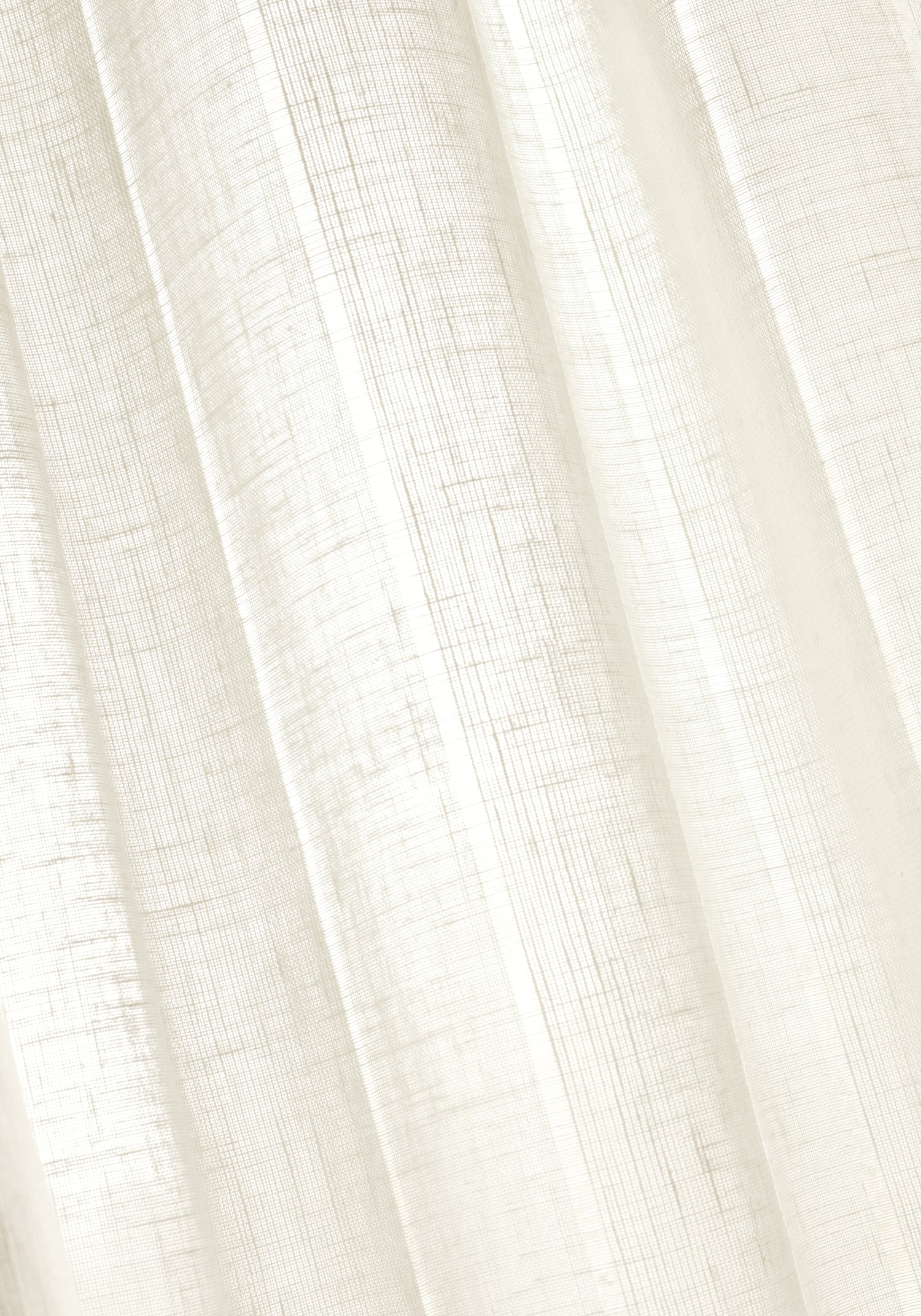 Up close sheer in Erba Stripe fabric in ivory color - pattern number FWW8242 - by Thibaut in the Aura collection