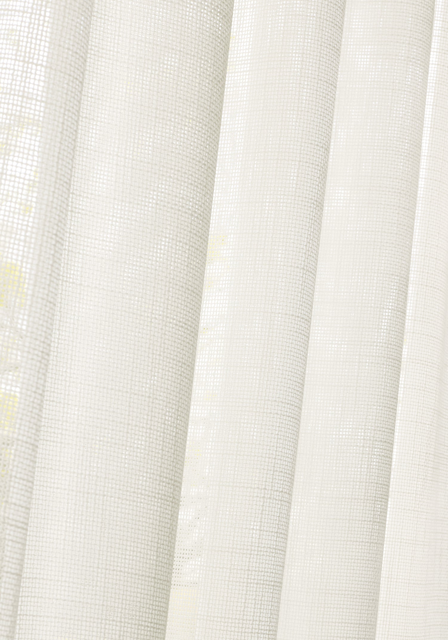 Up close sheer in Mistral fabric in ivory color - pattern number FWW8226 - by Thibaut in the Aura collection