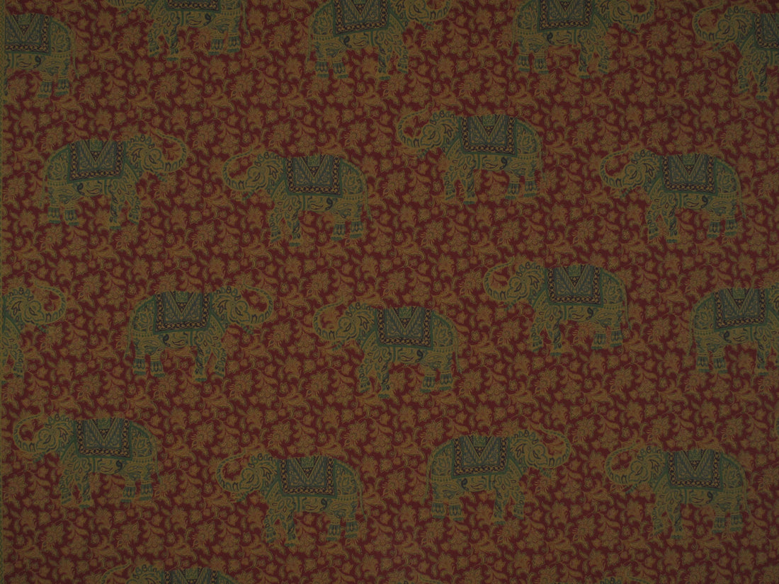 Elephanta fabric in garnet color - pattern number B0 00011210 - by Scalamandre in the Old World Weavers collection