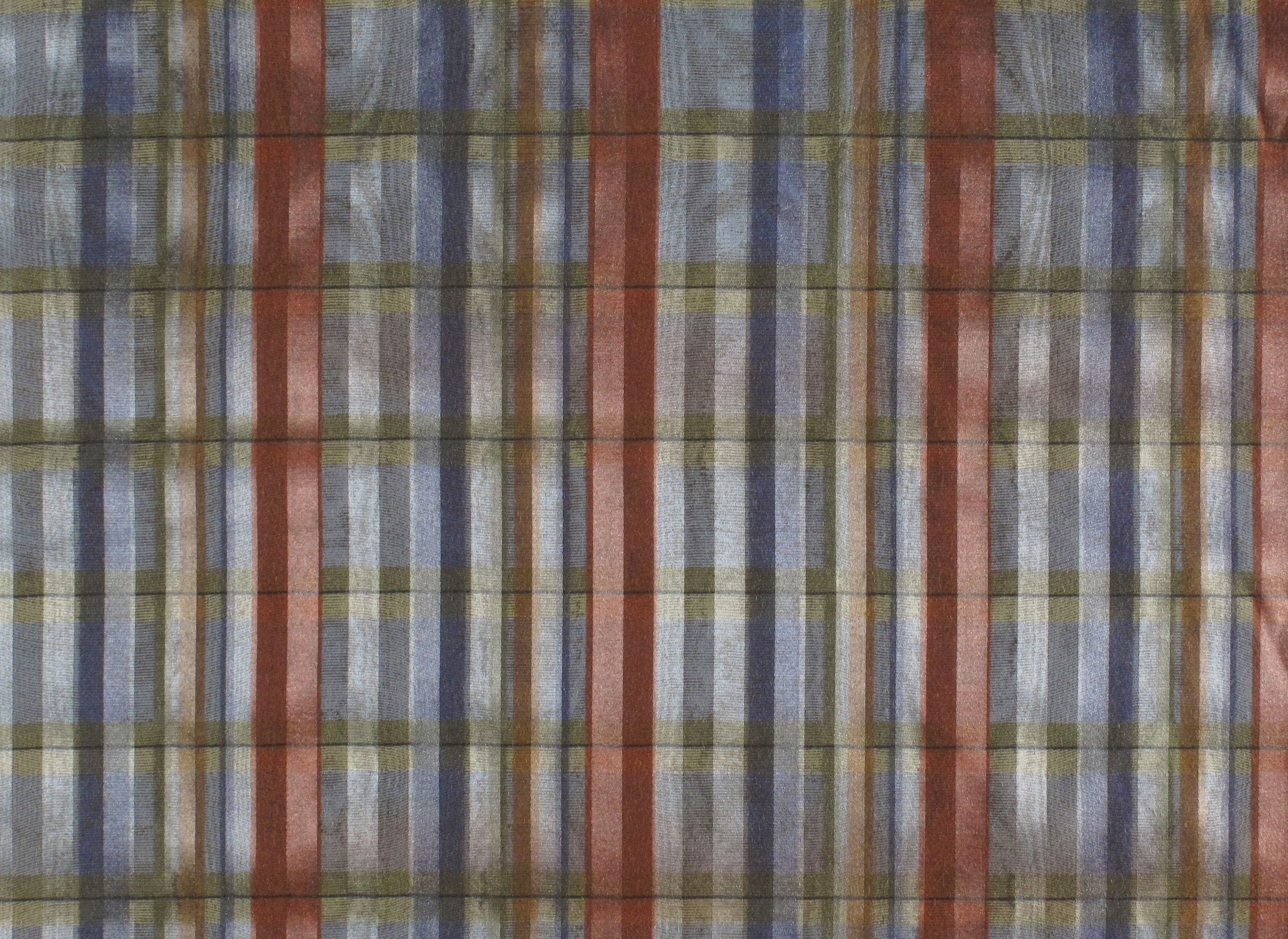 Cap Ferrat fabric in blue rust color - pattern number B0 00011682 - by Scalamandre in the Old World Weavers collection