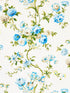 Botanical Garden fabric in porcelain blue color - pattern number B0 00033506 - by Scalamandre in the Old World Weavers collection