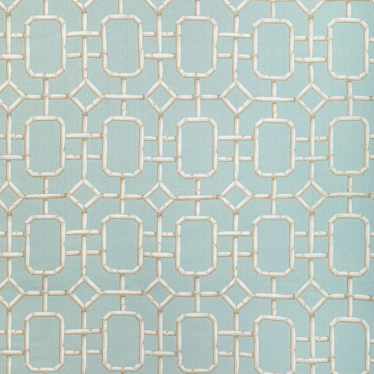 Bambu Fret fabric in delft color - pattern BAMBU FRET.516.0 - by Kravet Couture in the Jan Showers Charmant collection