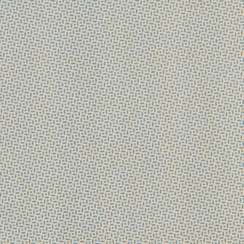 Berrydown fabric in blue color - pattern number BERR001 - by Schumacher in the Veere Grenney collection