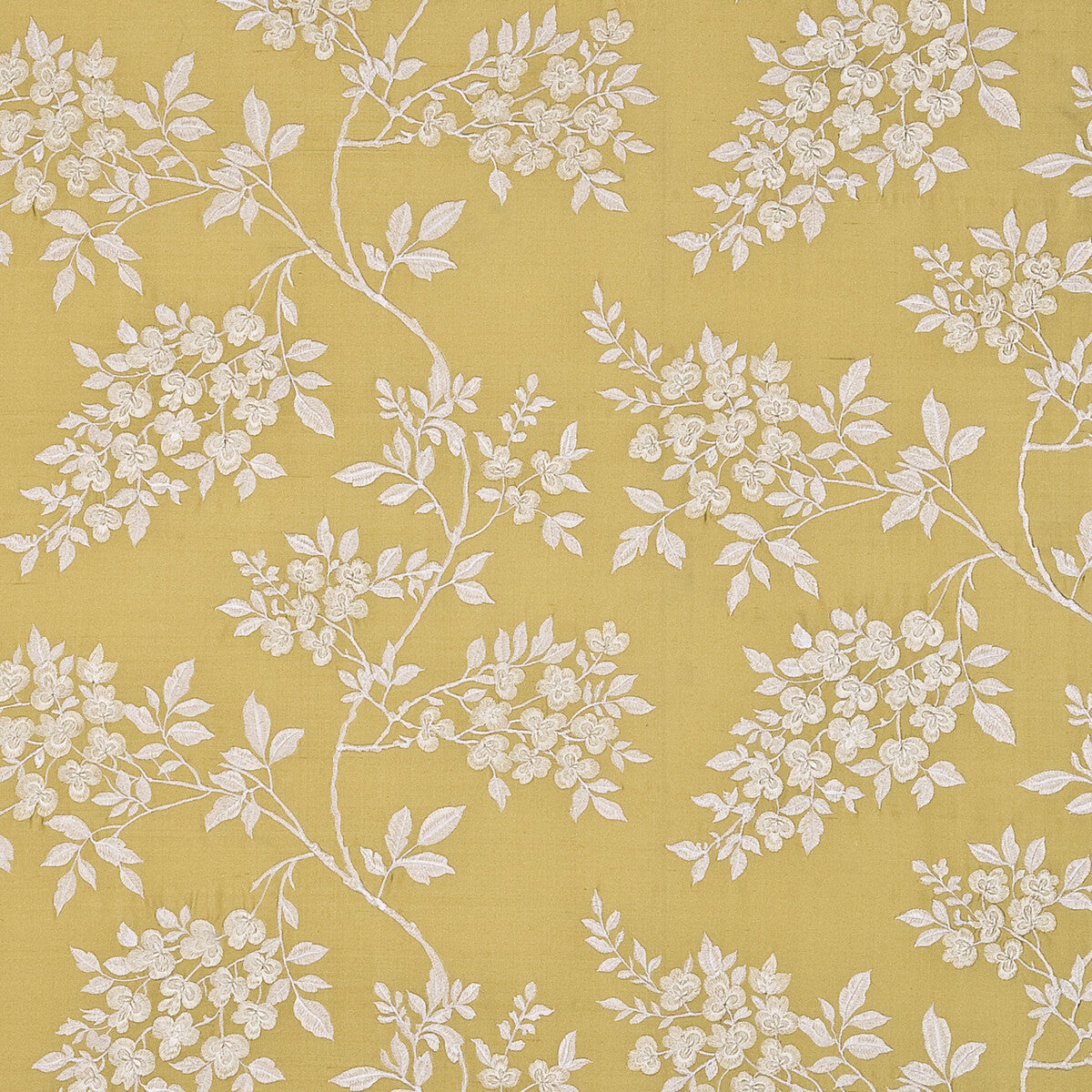 Wisteria Silk fabric in mimosa color - pattern BF10399.1.0 - by G P &amp; J Baker in the Holcott collection