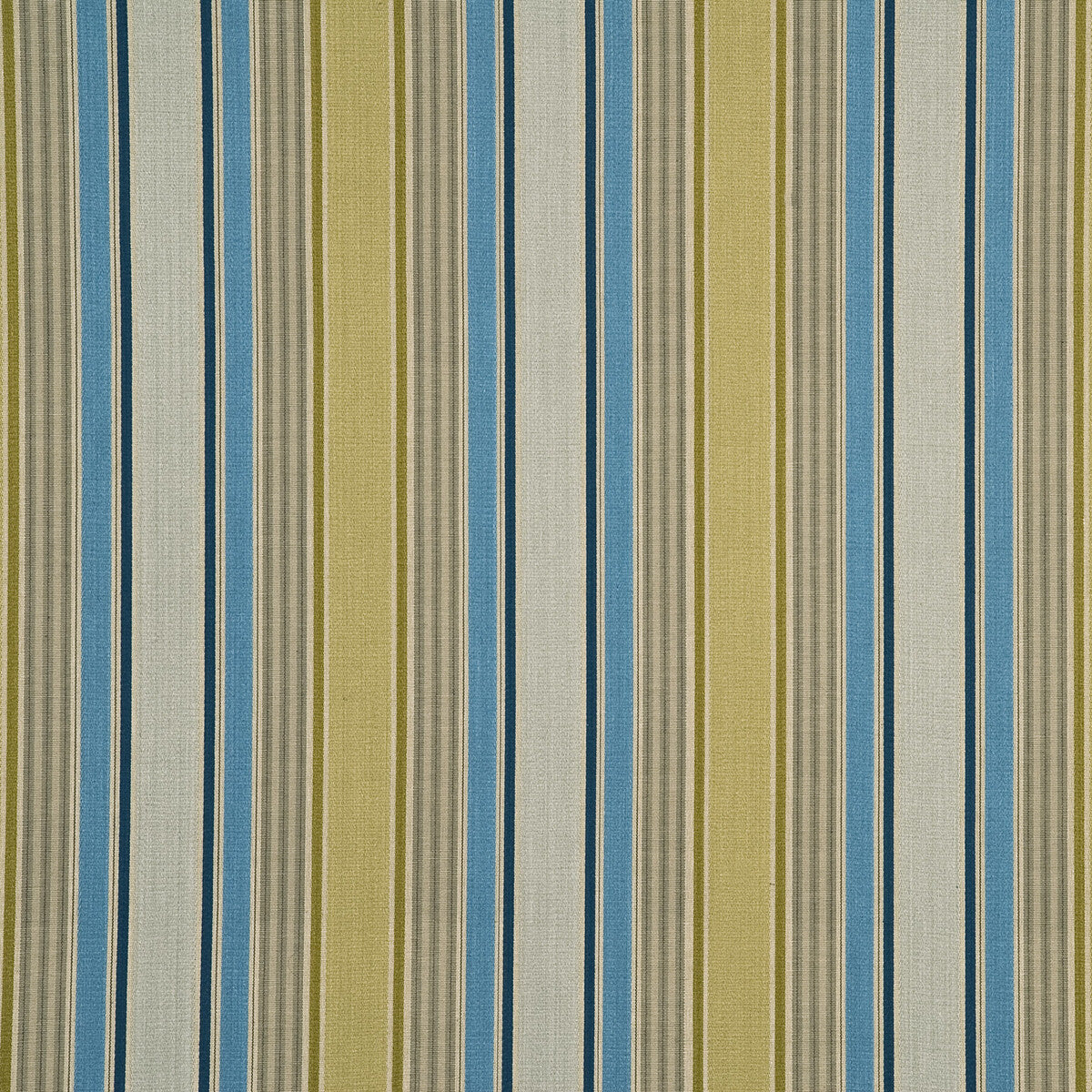 Arley Stripe fabric in teal/green color - pattern BF10401.5.0 - by G P &amp; J Baker in the Holcott collection