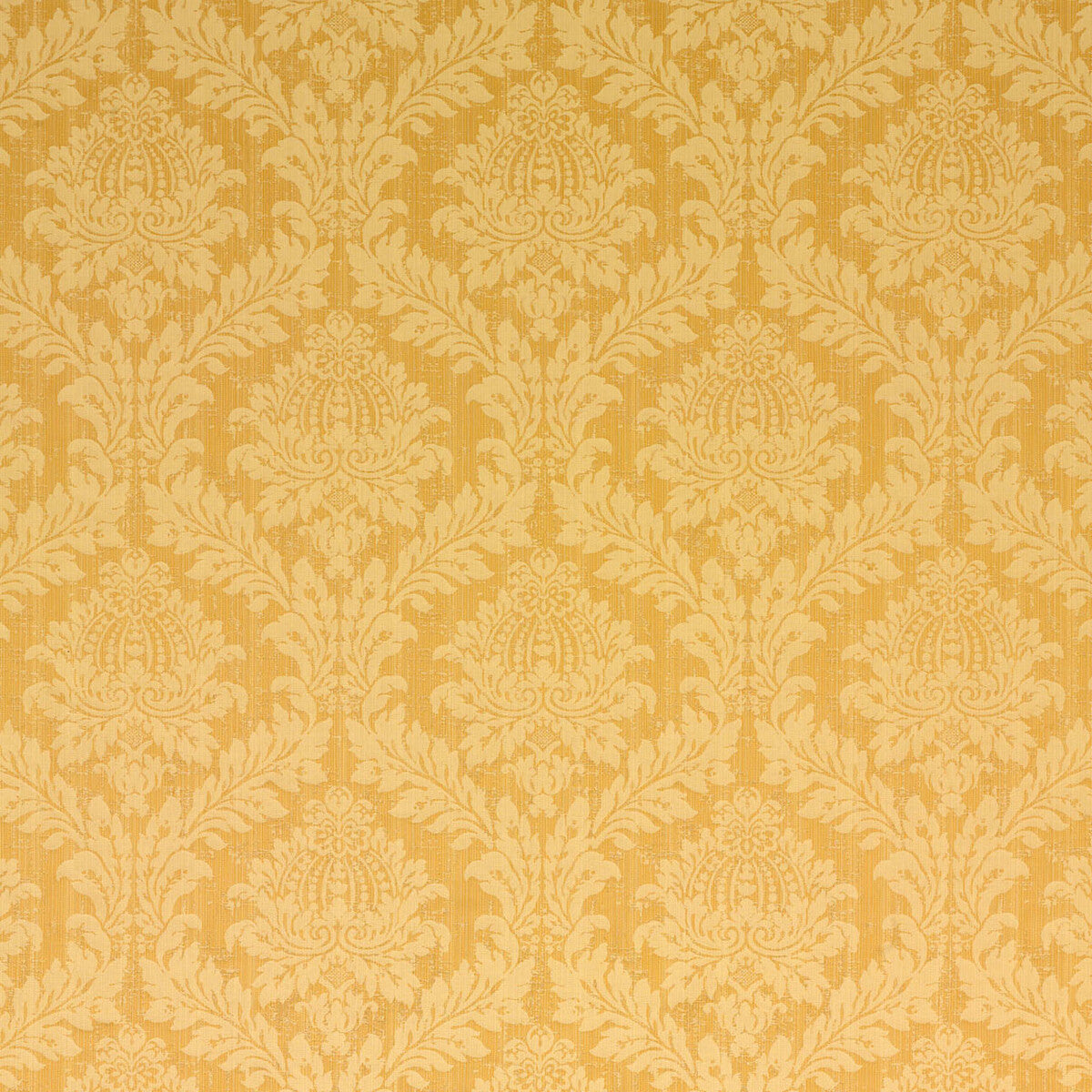 Lydford Damask fabric in gilt color - pattern BF10490.835.0 - by G P &amp; J Baker in the Simply Damask collection