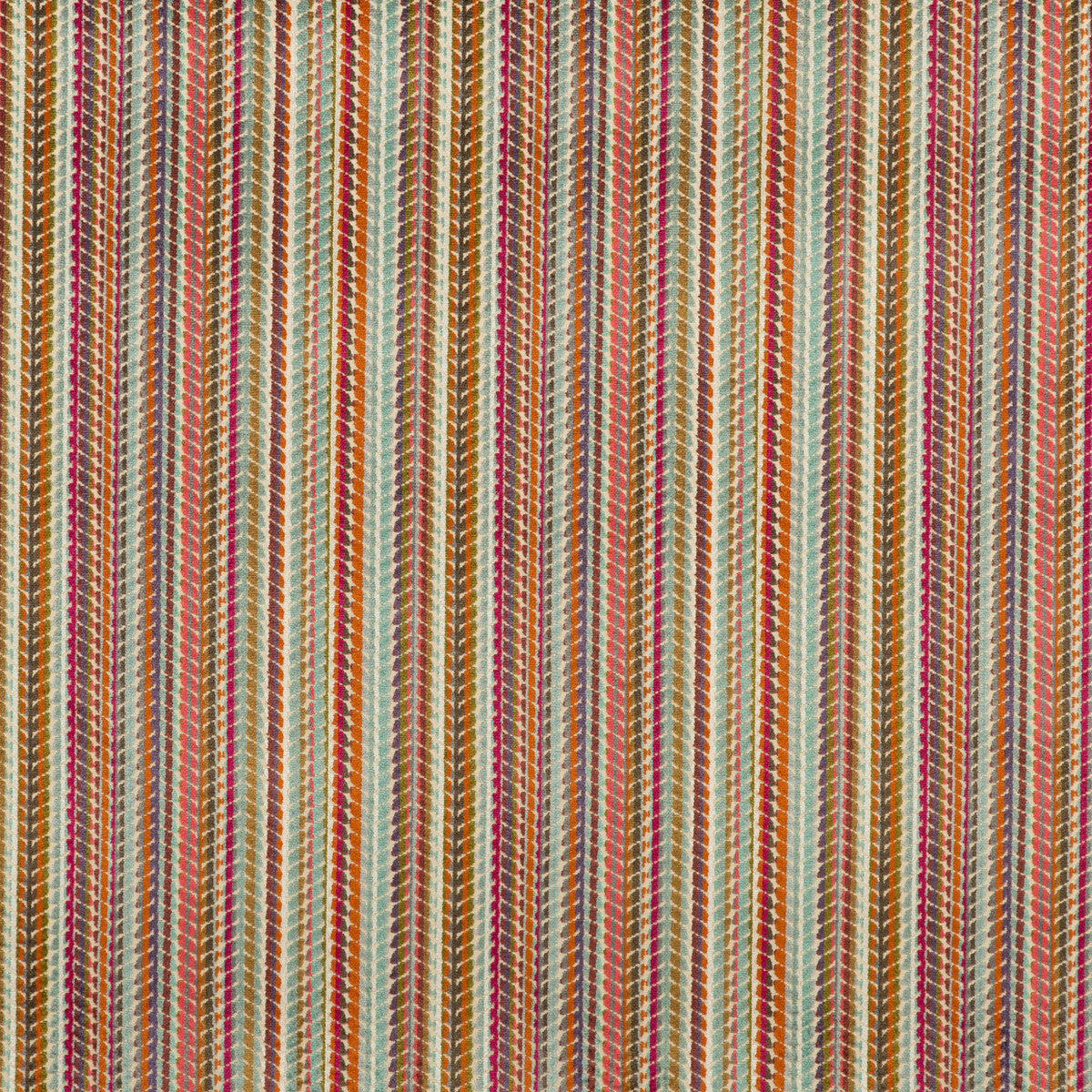 Sawley Velvet fabric in sienna/teal color - pattern BF10541.3.0 - by G P &amp; J Baker in the Langdale collection