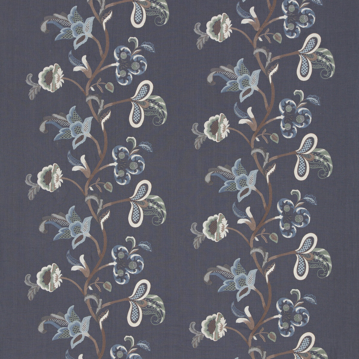 Cawdor fabric in indigo color - pattern BF10560.1.0 - by G P &amp; J Baker in the Artisan collection